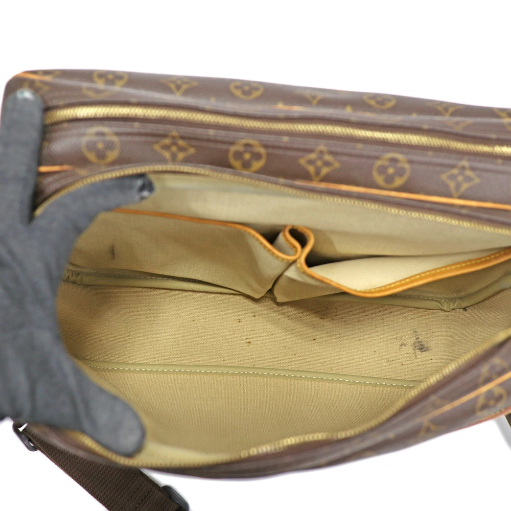 Louis Vuitton Reporter Shoulder Bag Canvas Brown